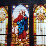 stained glass windows of Jesus
